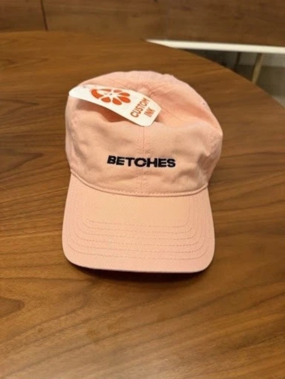 BETCHES Pink Embroidered Baseball Cap